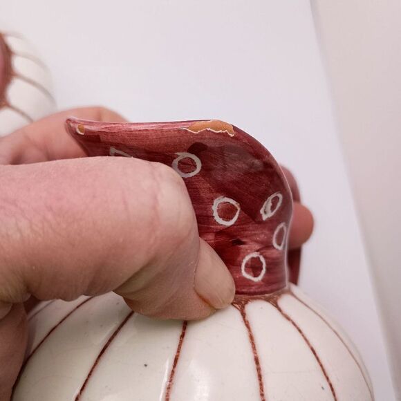 VTG MCM Norway Clay Pottery Keramik Sugar Bowl Lid Creamer Pitcher Kongsberg? - Picture 5 of 8